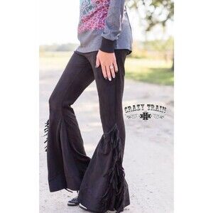 NEW CRAZY TRAIN FRINGE BELL BOTTOMS